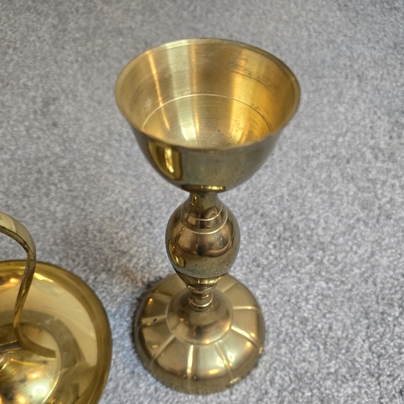 Brass Decor Set of 2 Pieces Vintage - Picture 4 of 10